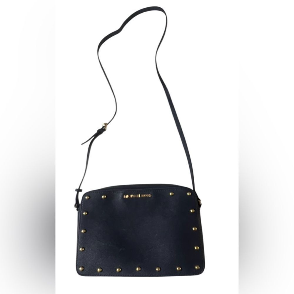 Michael‎ Kors Sandrine Stud Leather Crossbody Bag